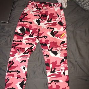 Army print joggers